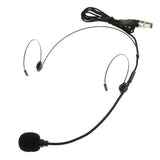 Maxbell 8xDouble Ear Hook Wired Headset Headworn Microphone Black XLR 4Pin