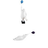 Maxbell 2x Resin Balloon Polar Bears Figurines Ornament Sculptures Gifts