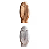 Maxbell 2pcs Ceramic Vase Stem Bunch Holder Flower Arrangement Planter Golden