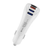Maxbell 2x3 Port USB Car Fast Charger Rapid Car Power Universal Adapter QC3.0 White