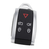 Maxbell 2x5 Buttons Remote Keyless Key Fob Case for Uncut Blade For Jaguar XF XK XKR