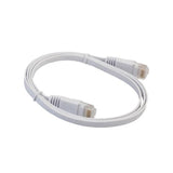 Maxbell 2xFlat Ethernet CAT6 Network Cable Patch Lead  for Smart TV/PS4 2m White