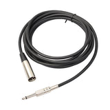 Maxbell 5xXLR 3 Pin Male to 1/4 6.35mm Mono Jack Male Plug Audio Microphone Cable 1m