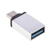 Maxbell 5xUSB Type-C Male to USB3.0 Female Adapter Support OTG Data Sync Charger silver