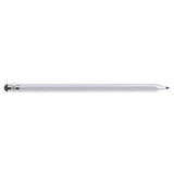 Maxbell 2x2-in-1 Retro Design Touch Screen Stylus for iPhone Samsung Tablets PC silver