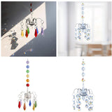 Maxbell 2 Pieces Crystals Ball Prisms  Hanging Ornament Rainbow Maker for Garden