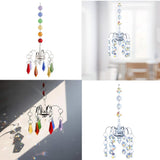 Maxbell 2 Pieces Crystals Ball Prisms  Hanging Ornament Rainbow Maker for Garden
