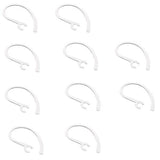Maxbell 2x10 Pieces Ear Hooks Loop Clip Replacement for Bluetooth Headset 6.3mm H Clear