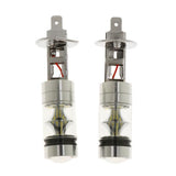 Maxbell 2x2X Aluminum H1 100W White LED DRL Car Fog Light Lamp Bulbs Super Bright