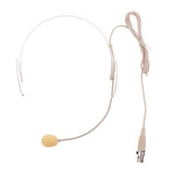 Maxbell 3xDouble Earhook Wired Headset Headworn Microphone Beige XLR 3Pin