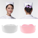 Maxbell 2Pcs Nurse Hat Fancy Dress Costume Party Accessory Nurse Caps White and Pink