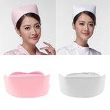 Maxbell 2Pcs Nurse Hat Fancy Dress Costume Party Accessory Nurse Caps White and Pink