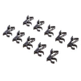 Maxbell 3x10 Pieces Portable Microphone Lapel Tie Lavalier Mic Metal Clip Holder 12mm
