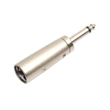 Maxbell 2x3Pin XLR Male to 1/4" 6.35mm Mono Male Plug Audio Cable Microphone Adapter