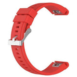 Maxbell 2xSilicone Wrist Band Replacement Strap for Garmin Fenix 5x Smart Watch Red