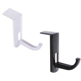 Maxbell 5x2 Pieces Headphone Headset Hanger Holder Wall PC Monitor Stand Hook Sticky