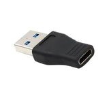 Maxbell 2xType-C Female to USB A Male Charging Adapter Converter Connector Black