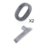 Maxbell 3 Pieces Plastic Self-Adhesive Door Number Sign Sticky Numeric Digit