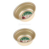 Maxbell 2 Pieces Yellow Aluminum Mixing Bowl Korean Style Nesting Bowl