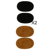 Maxbell 6 Pieces Oval Elbow/Knee Patches Cord Jeans Repair Craft Sewing