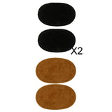 Maxbell 6 Pieces Oval Elbow/Knee Patches Cord Jeans Repair Craft Sewing