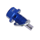 Maxbell 3xM12x1.5 Universal Blue Metal Anodized Magnetic Engine Oil Pan Drain Plug