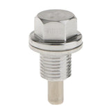 Maxbell 2xM12X1.25 Anodized Magnetic Engine Oil Pan Drain Bolt Plug for    Silver