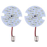 Maxbell 2xPack of 2 White LED 1157 Lights Daytime Turn Signal Panel DRL for Harley