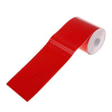 Maxbell 4x3M Warning Reflective Safety Tape Adhesive Sticker for Truck Car Red