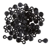 Maxbell 4xPack of 50 Polypropylene Hinged Screw Cover Caps Washer Flip Tops Black