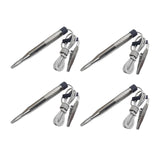 Maxbell 4xCar Light Tester 6-24V Electrical Tester Test Lamp Probe Light Silver