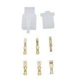 Maxbell 4x1 Set of 2.8mm 3Pin Male/Female Wire Connector Electronic Plug for Terminal