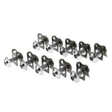 Maxbell 4x10 Piece Motorbike M6/6mm Body Fairing Bolts Fastener Clips for Honda Silver