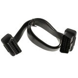 Maxbell 3x60cm OBD2 16 Pin Flat Noodle Male to Female Elbow Extension Diagnostic Cable