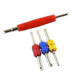 Maxbell 2x4 Pieces Dual Head Car Truck Tire Valve Stem Core Remover Repair Wrench Tool