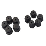 Maxbell 12x10 Pieces AC A/C Charging Port Service Caps R134a R12 13mm & 16mm Black