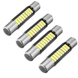 Maxbell 2x4 Pieces 29mm Festoon Crew Cut 4014 9SMD Cold White Dome Interior Light Bulb