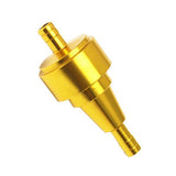 Maxbell 2xUniversal Aluminum Motorcycle Dirt Bike Inline Fuel Oil Filter 6mm Gold