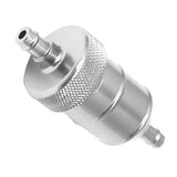 Maxbell 5x8mm 5/16" Aluminium Inline Fuel Petrol Diesels Filter Universal Silver