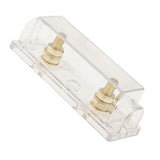 Maxbell 3xWaterproof Car Audio Stereo 0 2 4 Gauge Inline ANL Fuse Holder Clear Box
