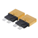 Maxbell 3x2 Piece Automatic 28V Marine Resettable Fuse Auto Circuit Breaker Blade 20A
