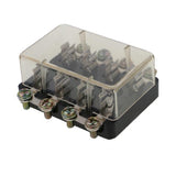 Maxbell 2xUniversal Car Auto Vehicle Boat Truck Audio 12V 6Way Fuse Box Holder Circuit 4-WAY