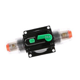 Maxbell 2x30A Car Audio Inline Circuit Breaker Fuse Holder Manual Reset Switch
