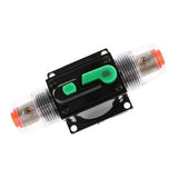 Maxbell 2x40A Car Audio Inline Circuit Breaker Fuse Holder Manual Reset Switch