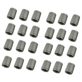 Maxbell 2x24 Pieces Wheel Tire Valve Stem Caps for TPMS Standard Valve Grey