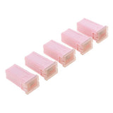 Maxbell 3x 5 Pieces Car FLF-M Standard Female Push In Cartridge Fuses 30AMP 32V Pink