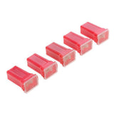 Maxbell 2x 5 Pieces Car FLF-M Standard Female Push In Cartridge Fuses 50AMP 32V Red