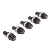 Maxbell 2x5 Pieces Chassis/Panel Mount Glass Tube Fuse Holder for 5x20mm Fuse
