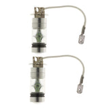 Maxbell 2x2pcs   8000K 100W High Power LED Foglights Daytime Running Bulbs Ice Blue