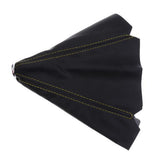 Maxbell 2xUniversal Manual/Auto Gear Shift Knob Shifter Boot Cover Stitch Yellow